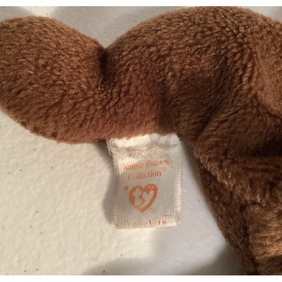 Lot Of Ty Beanie Babies Jinglepup, Patti, Hippity, Wise, Chocolate, Wiser - Picture 8 of 16